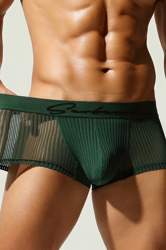 Mesh Low Rise Boxer Briefs