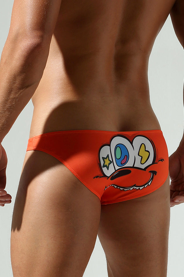 Low Rise Neon Printed Bikini Brief