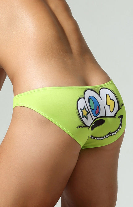 Low Rise Neon Printed Bikini Brief
