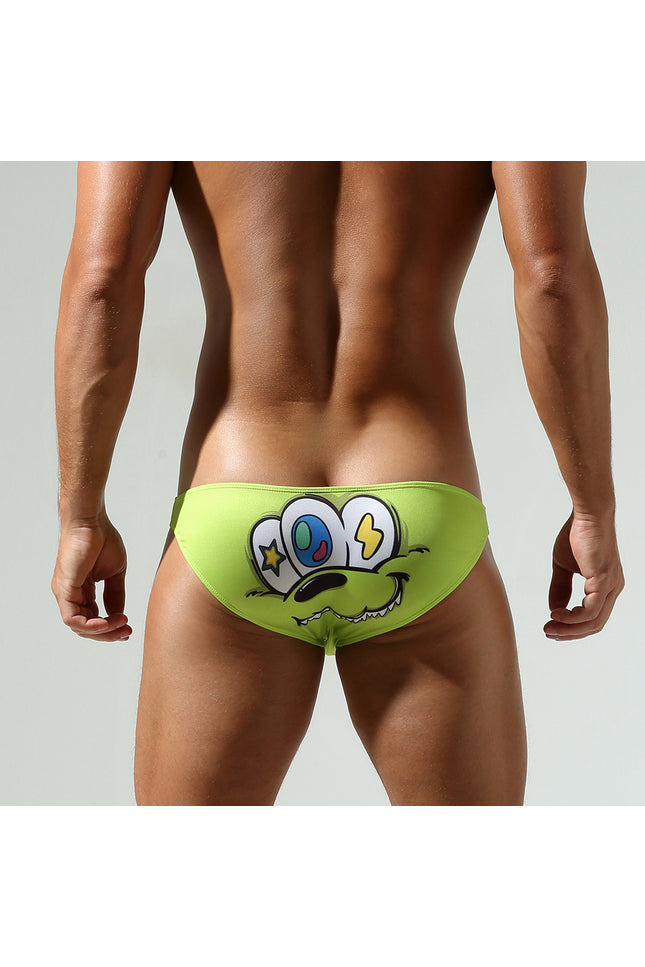 Low Rise Neon Printed Bikini Brief