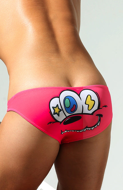 Low Rise Neon Printed Bikini Brief