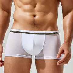 Mesh Solid Boxer Brief