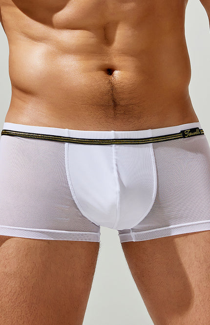 Mesh Solid Boxer Brief