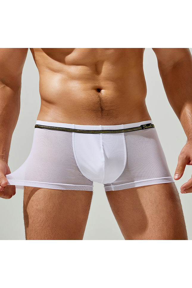 Mesh Solid Boxer Brief