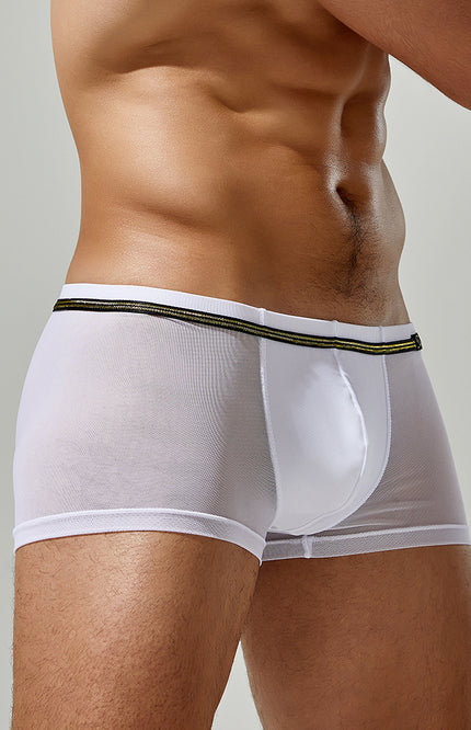 Mesh Solid Boxer Brief