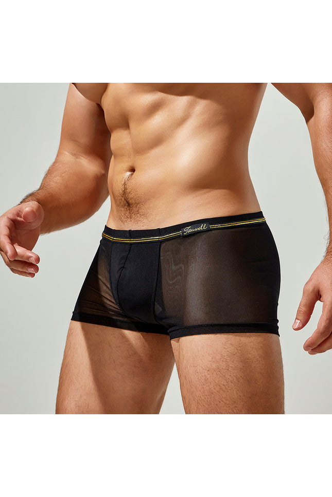 Mesh Solid Boxer Brief
