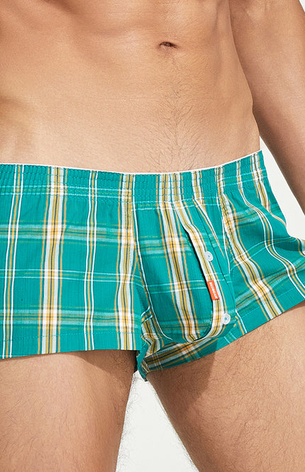 New Checkered Fit Trunks