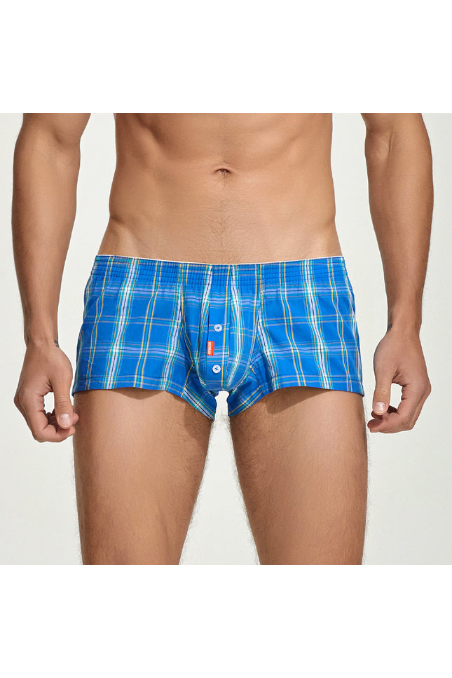 New Checkered Fit Trunks