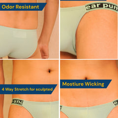 ColorPop Ribbed Side Cut Cotton Brief