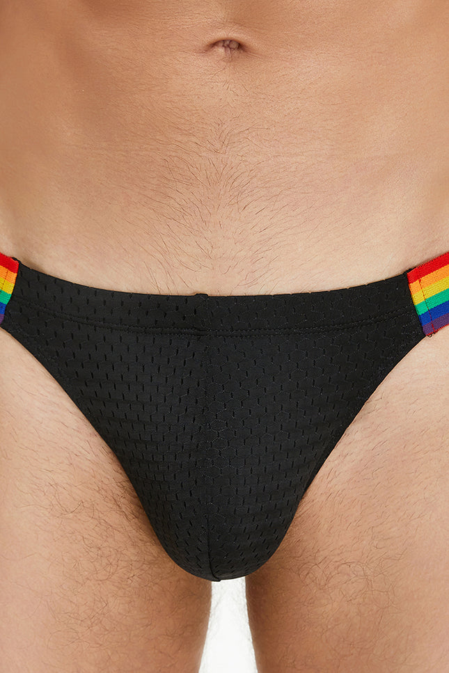 Rainbow Mesh Brief