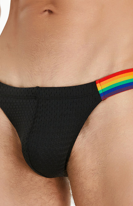 Rainbow Mesh Brief