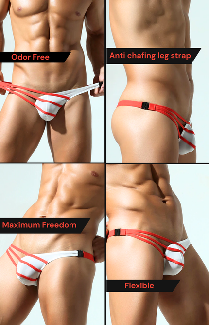 3-strap Asymmetry Thong