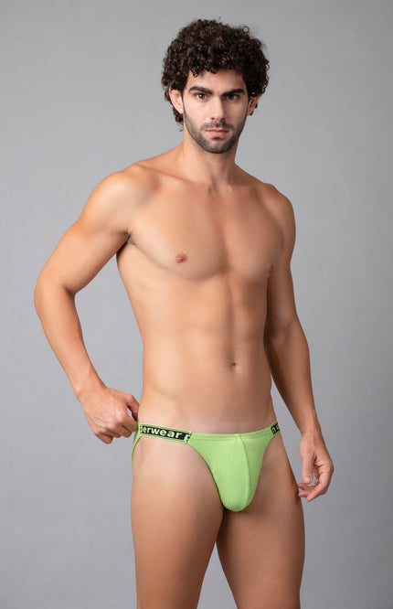 ColorPop Ribbed Side Cut Cotton Brief