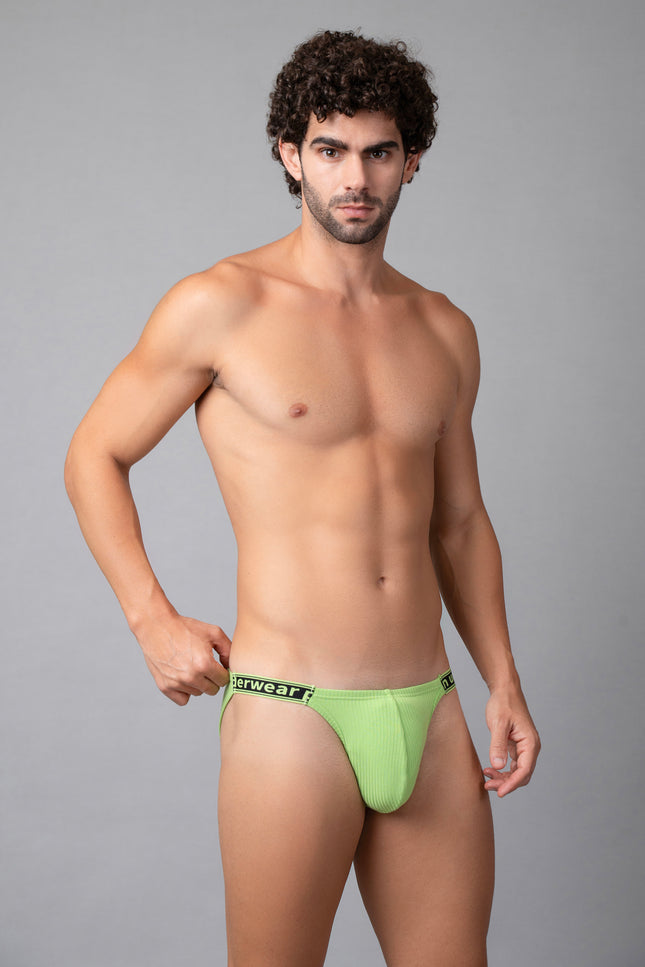 ColorPop Ribbed Side Cut Cotton Brief