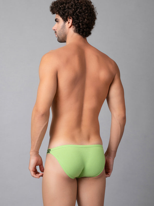 ColorPop Ribbed Side Cut Cotton Brief